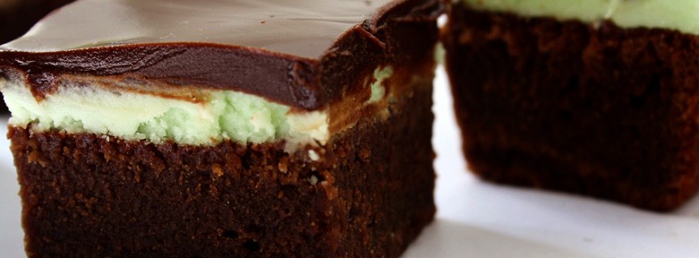 Tarta de Brownie con crema de menta: la tentación se hizo postre